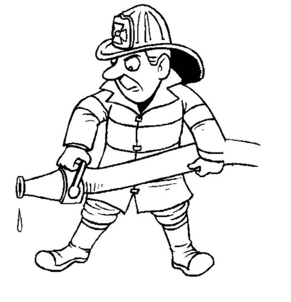 Simple strokes of foreign firefighters