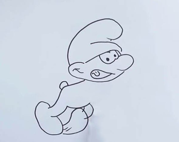 Teach everyone how to draw Smurfs