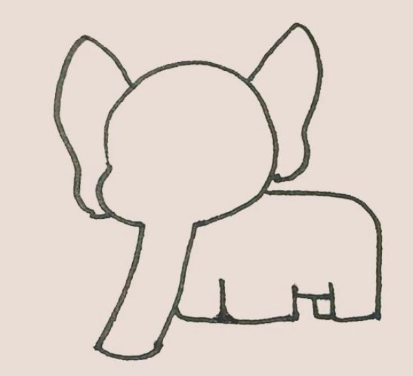 How to draw an elephant with simple strokes