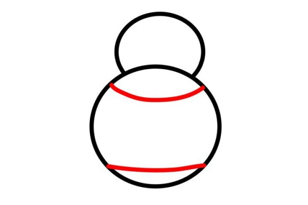 How to draw a snowman with simple strokes