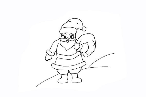 How to draw Santa Claus