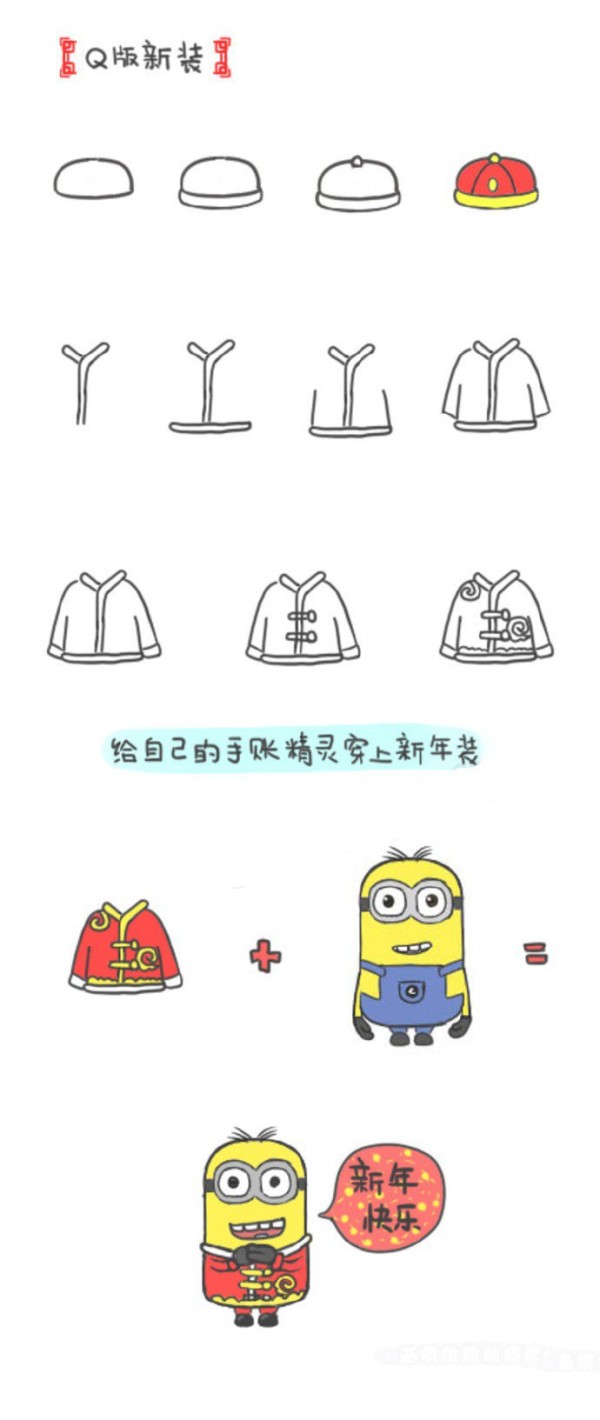 A set of simple drawing materials about the Spring Festival