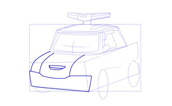 Police car Perli Perli simple drawing