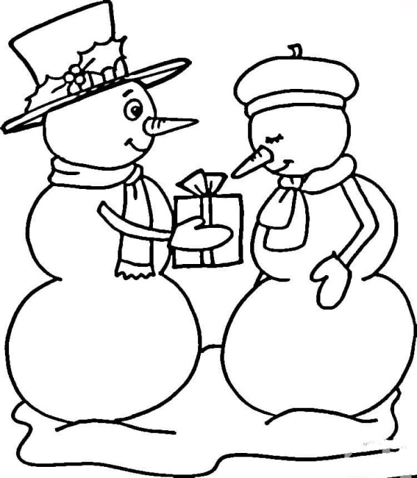 snowman couple