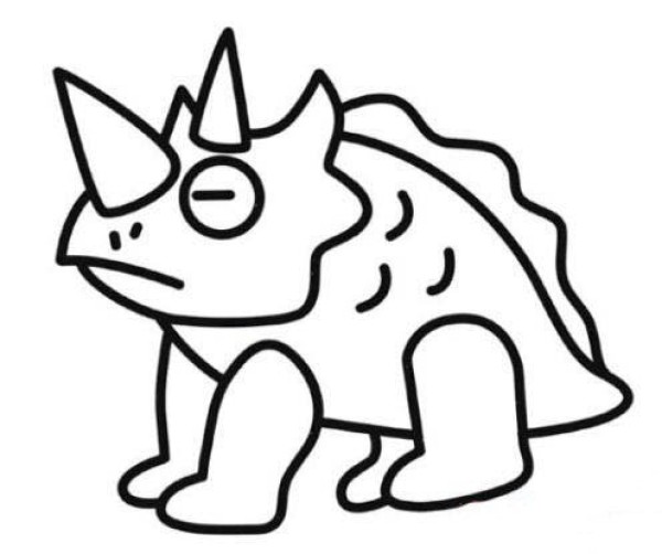 How to draw a triceratops