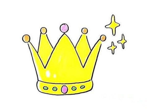 How to draw a beautiful birthday crown