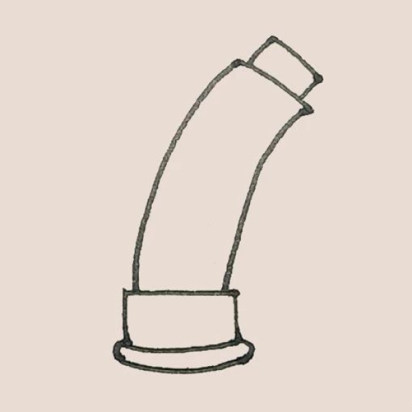 Simple drawing of Leaning Tower of Pisa