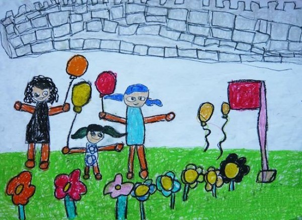 Childrens drawings about National Day-Celebrating National Day