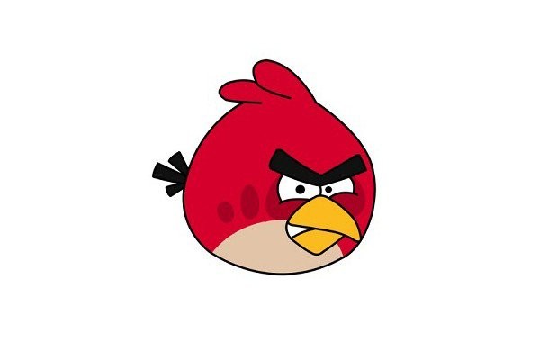 How to draw red angry birds