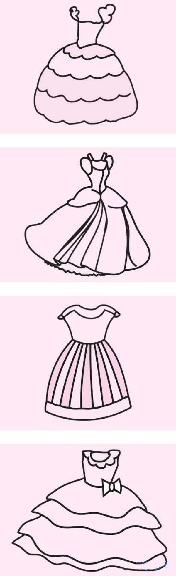 How to draw a beautiful dress