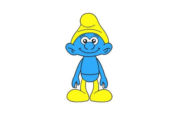 How to draw Smurfs