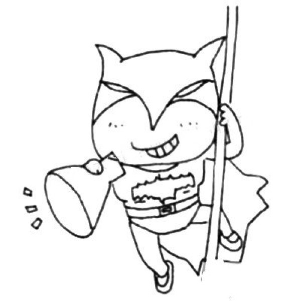 Funny Batman simple drawings