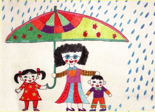 Childrens drawings for Primary School Teachers' Day - My teacher is like my mother