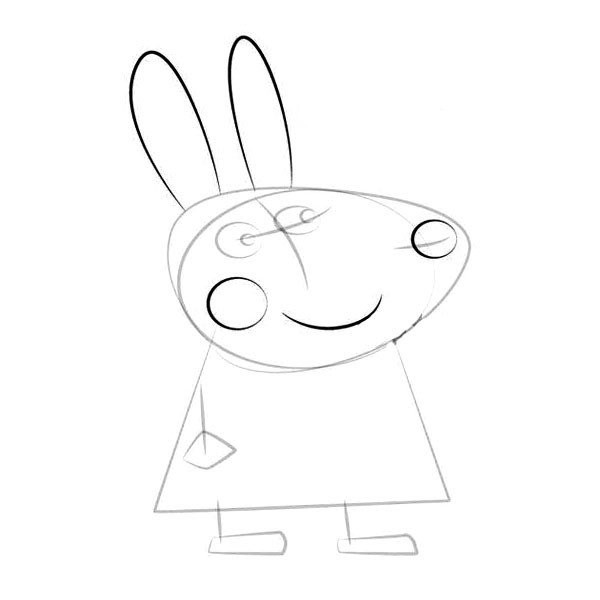 Peppa Pig - Rachel Rabbit Simple Drawing