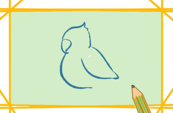 How to draw a yellow parrot