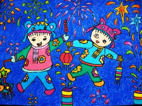 Appreciation of children’s paintings about the Lantern Festival in 2017