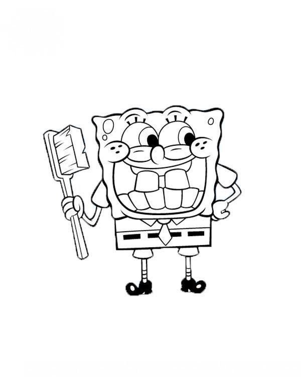 Simple drawing of cartoon characters, simple drawing method of SpongeBob SquarePants