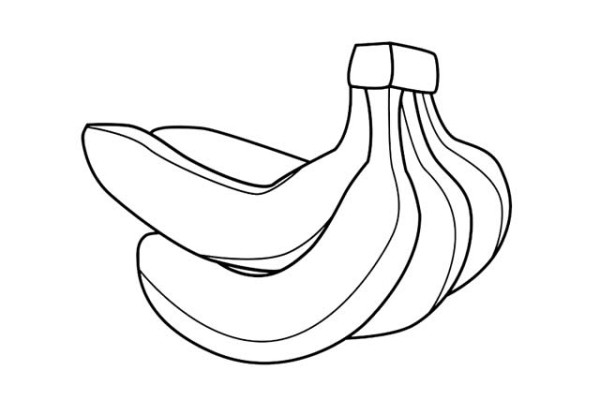 Simple strokes of banana