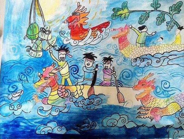 Sharing pictures of Bisheng Dragon Boat Team’s Dragon Boat Festival drawings