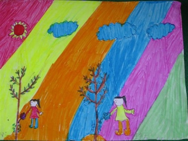 About Arbor Day Childrens Drawings - Unity and Cooperation