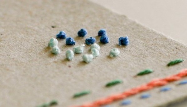 How to make a New Years greeting card? The most creative embroidery greeting card production!