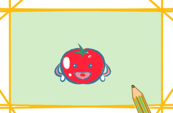 How to draw red tomatoes