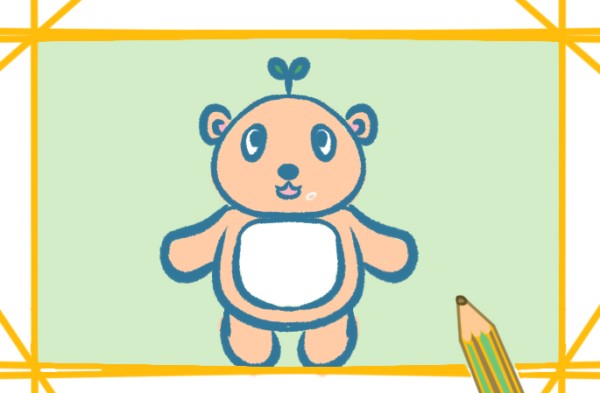 How to draw a cute teddy bear