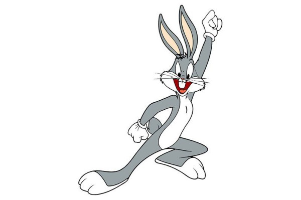 3 funny simple drawings of Bugs Bunny