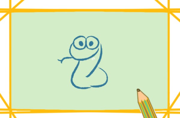 How to draw a coiled snake