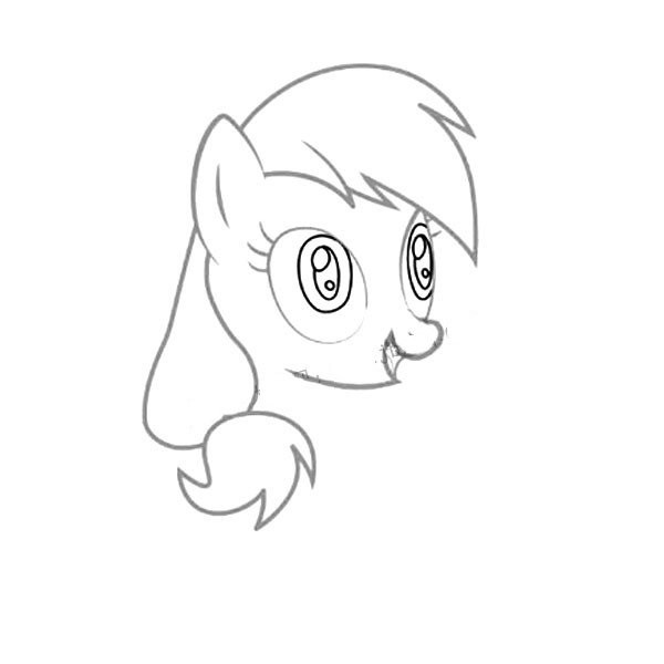 My Little Pony Applejack simple drawing