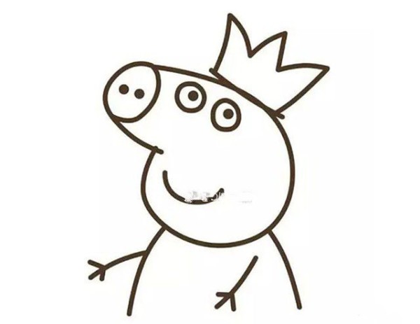 How to draw the little fairy Peppa Pig