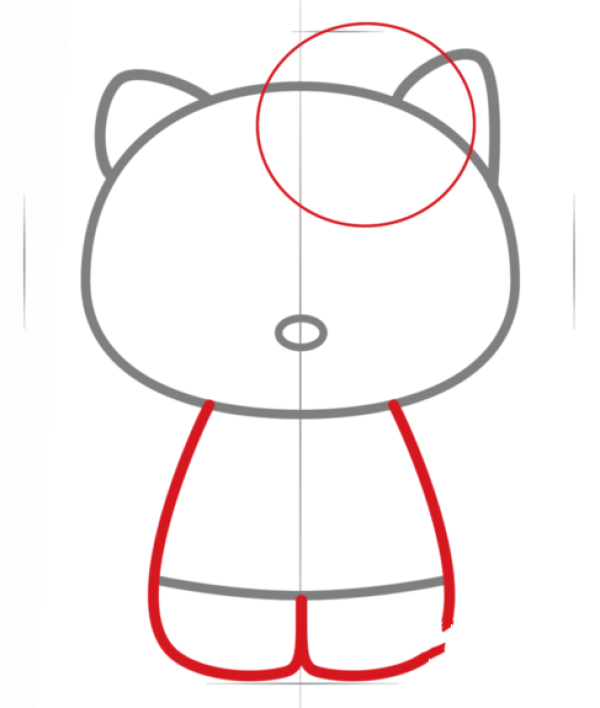 Hello Kitty simple drawing tutorial