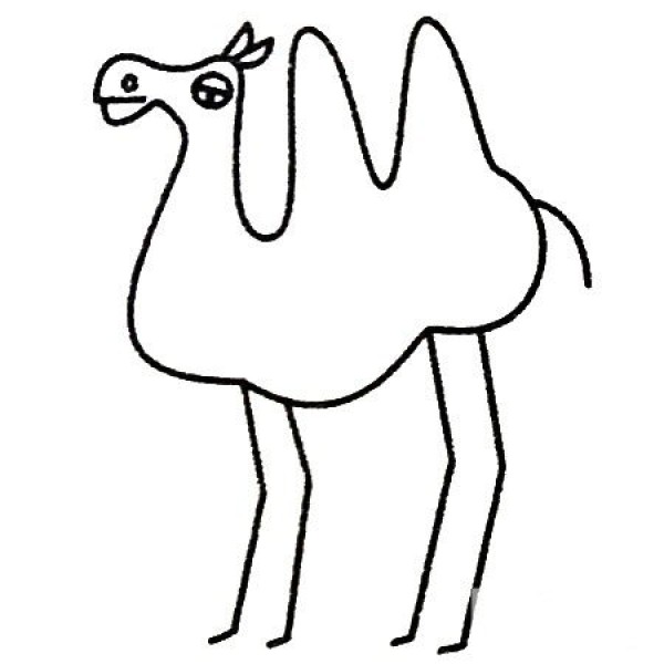 How to draw a camel in the desert