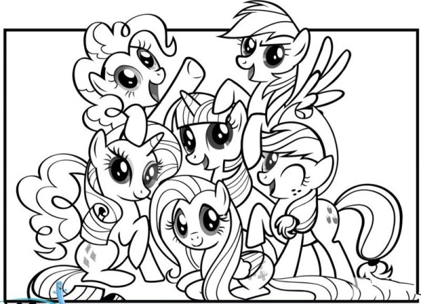 Simple drawings of cartoon characters My Little Pony simple drawings