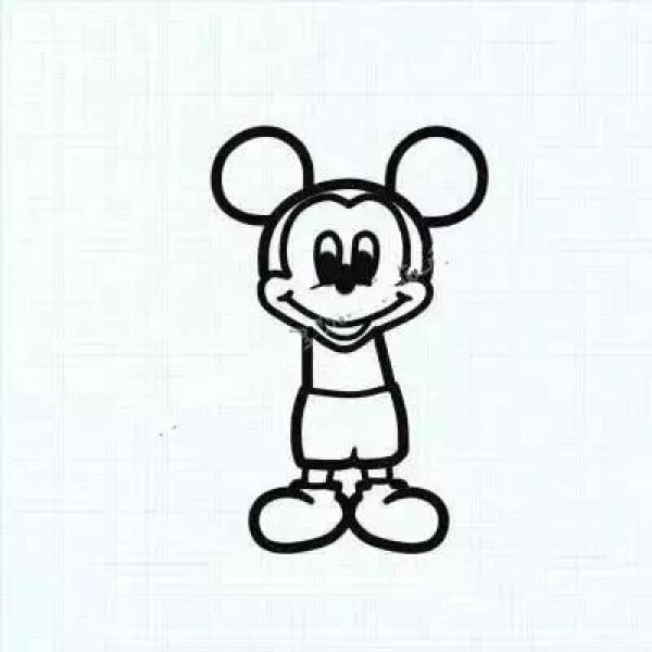 Draw anime characters: Mickey Mouse