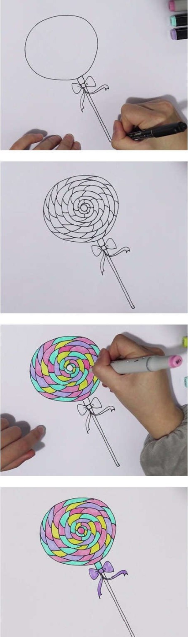 How to draw a lollipop