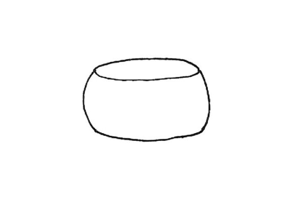 How to draw a big drum