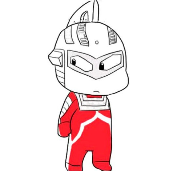 Cute Q version of Ultraman Zero