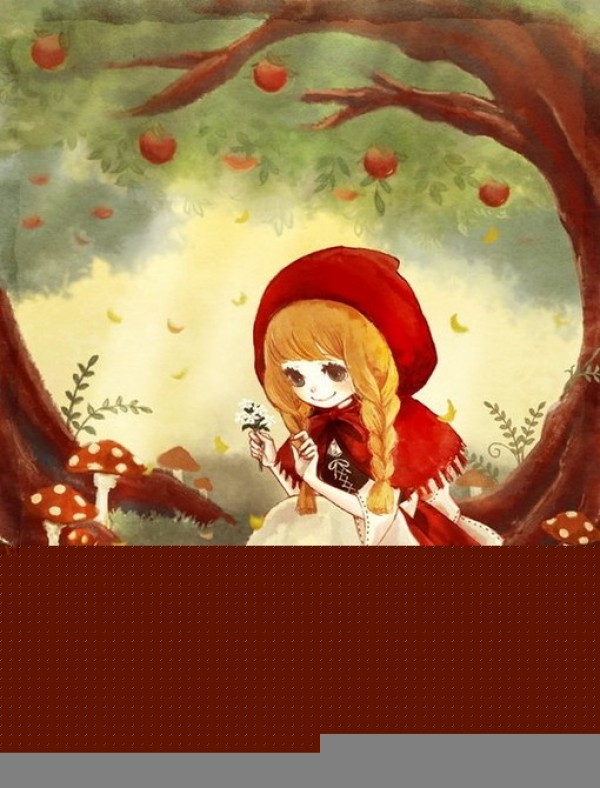 Little Red Riding Hood Cartoon Illustration Picture Appreciation