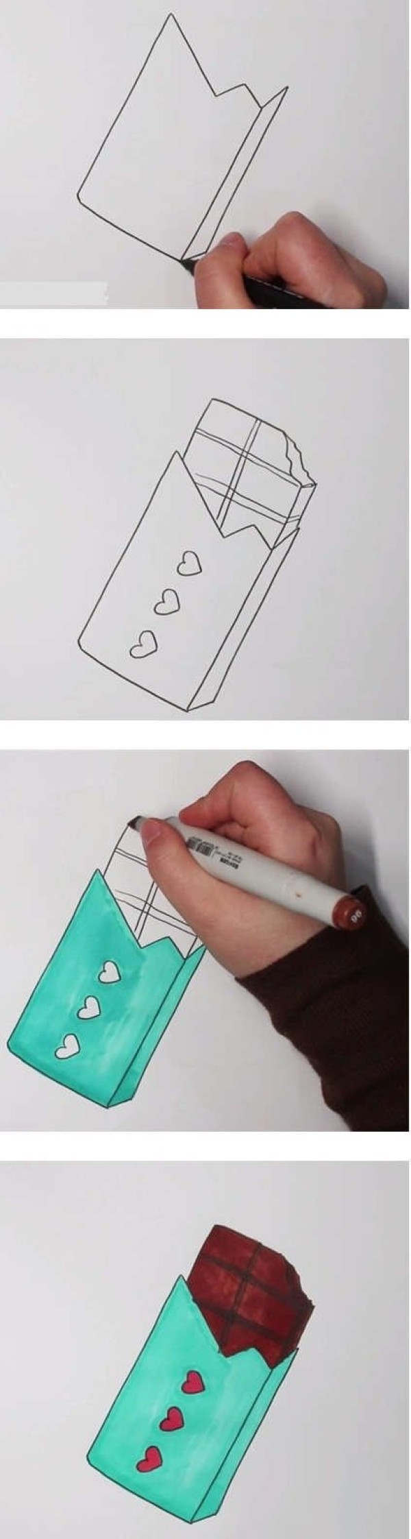 How to draw chocolate