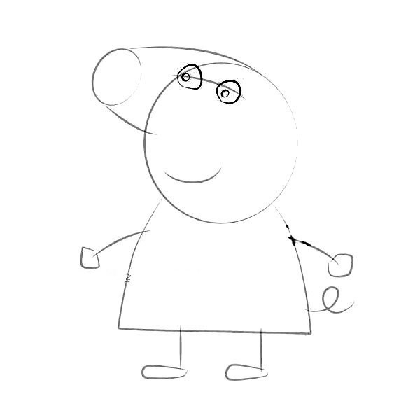 Piggy Peppa Pig Chloe Simple Drawing