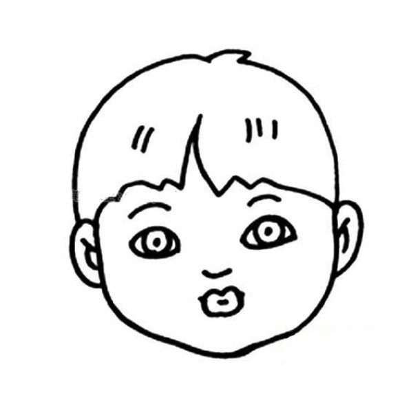 Simple strokes of little boys avatar