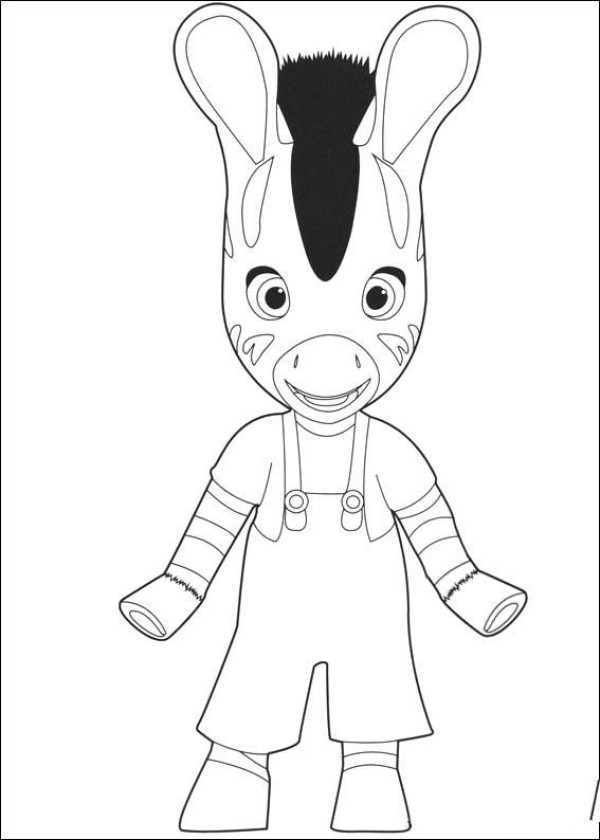 Cartoon Donkey Simple Drawing Picture