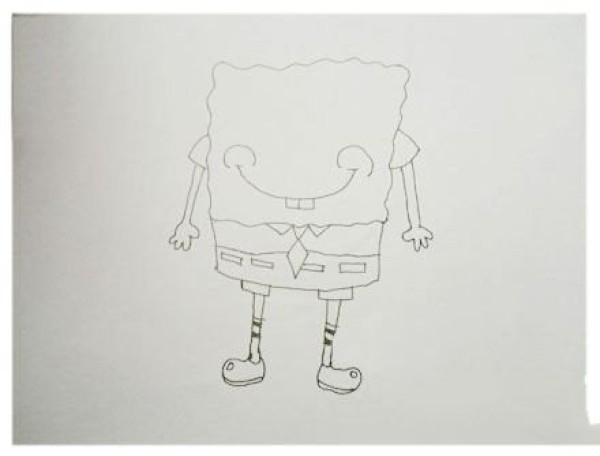 Super detailed steps for drawing Spongebob