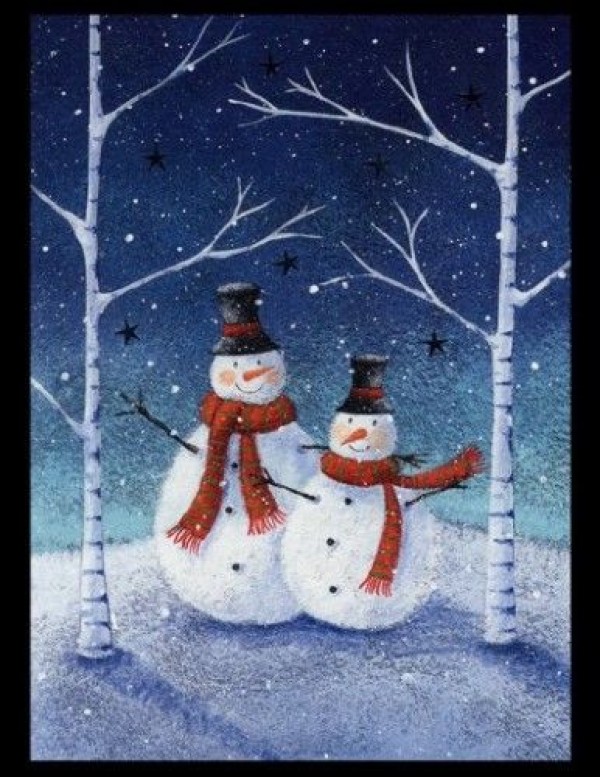 Watch foreign watercolor works of Snowman Brothers online