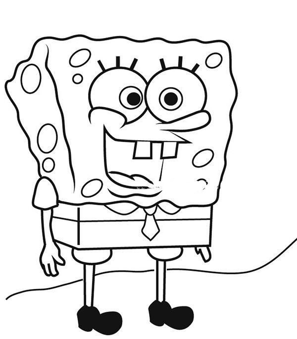 Simple drawing pictures of SpongeBob SquarePants