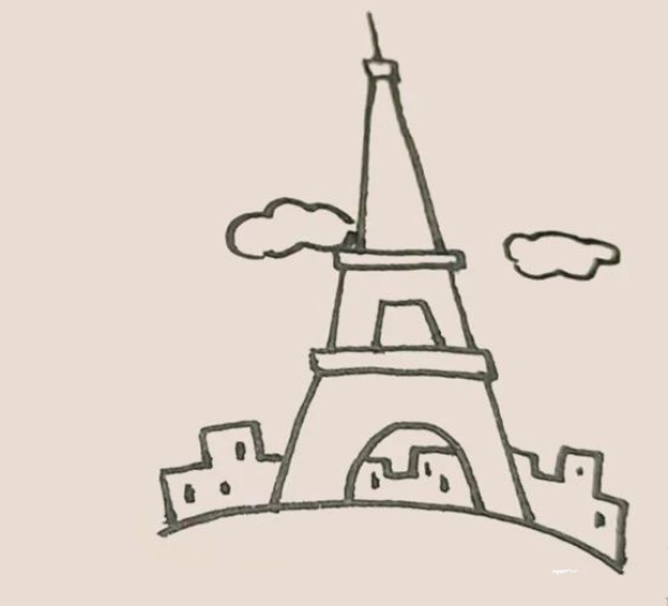 Simple drawing of the Eiffel Tower