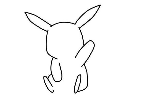 Simple drawing tutorial, step by step drawing of Pikachu