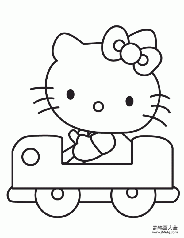 Animation character simple drawing hello kitty series simple drawing pictures