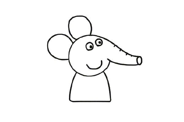 Drawing Emily the Elephant from Peppa Pig